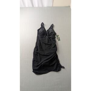 Blooming Jelly Black One-Piece Swimdress